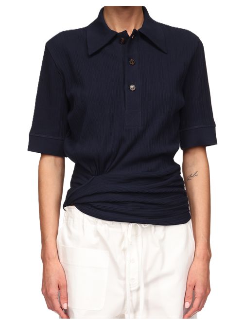 Victoria Beckhamshort-sleeve polo shirt Victoria Beckham | 1126JTP006969A550 NAVY